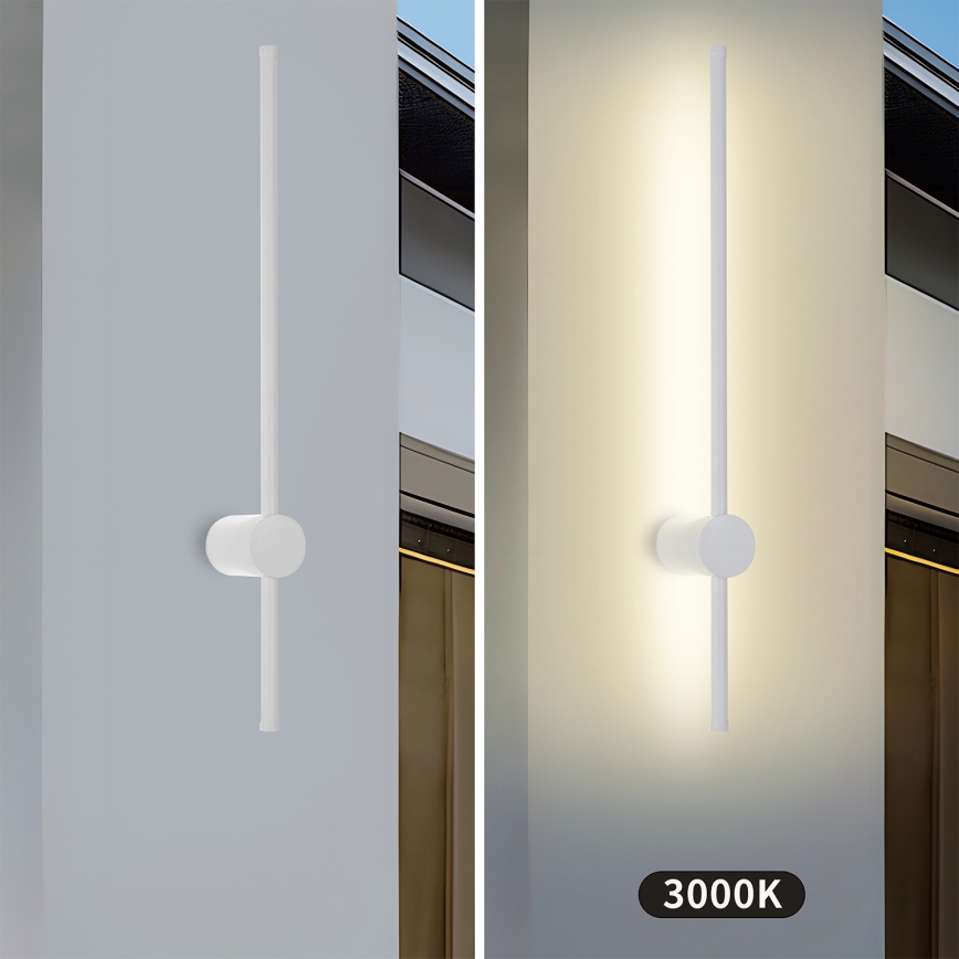Brilagi - LED-Außenwandleuchte AURA LED/12W/230V 3000K IP54 65 cm weiß CRI 90