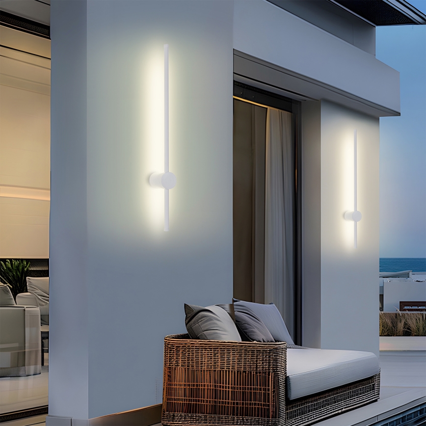 Brilagi - LED-Außenwandleuchte AURA LED/12W/230V 3000K IP54 65 cm weiß CRI 90