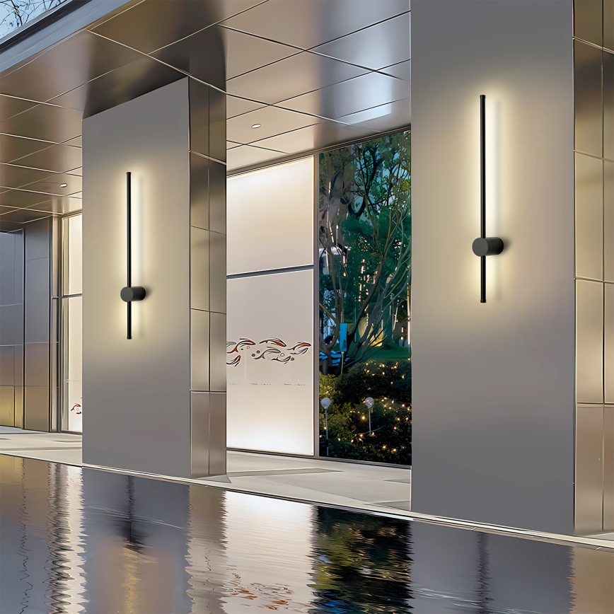 Brilagi - LED-Außenwandleuchte AURA LED/12W/230V 4000K IP54 65 cm schwarz CRI 90