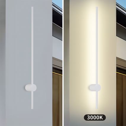 Brilagi - AURA LED-Außenwandleuchte LED/20W/230V 3000K IP54 97 cm Weiß CRI 90