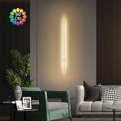 Brilagi - AURA LED-Außenwandleuchte LED/20W/230V 3000K IP54 97 cm Weiß CRI 90