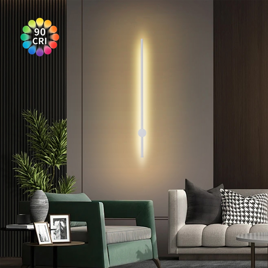 Brilagi - AURA LED-Außenwandleuchte LED/20W/230V 3000K IP54 97 cm Weiß CRI 90