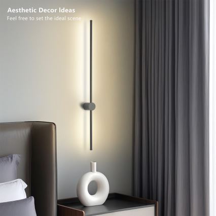 Brilagi - LED-Außenwandleuchte AURA LED/20W/230V 3000K IP54 97 cm Anthrazit CRI 90