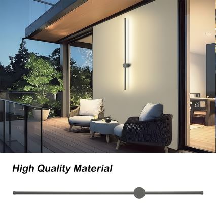 Brilagi - LED-Außenwandleuchte AURA LED/20W/230V 3000K IP54 97 cm Anthrazit CRI 90