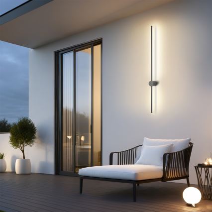 Brilagi - LED-Außenwandleuchte AURA LED/20W/230V 4000K IP54 97 cm anthrazit CRI 90