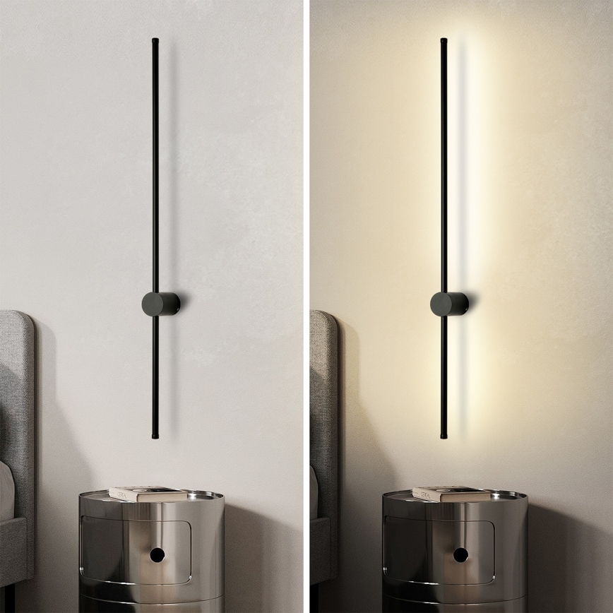 Brilagi - LED Außenwandleuchte AURA LED/20W/230V 4000K IP54 97 cm schwarz CRI 90