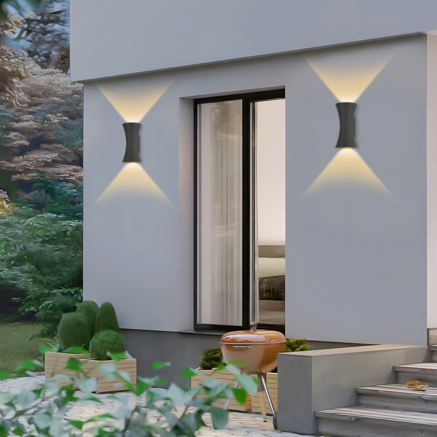 Brilagi - LED Außenwandleuchte BICON LED/10W/230V anthrazit IP44