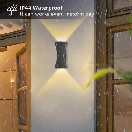 Brilagi - LED Außenwandleuchte BICON LED/10W/230V anthrazit IP44