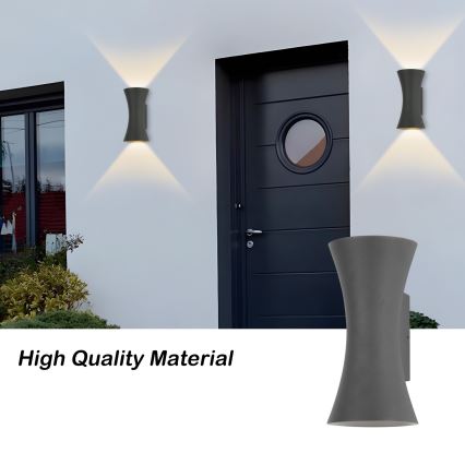 Brilagi - LED Außenwandleuchte BICON LED/10W/230V anthrazit IP44