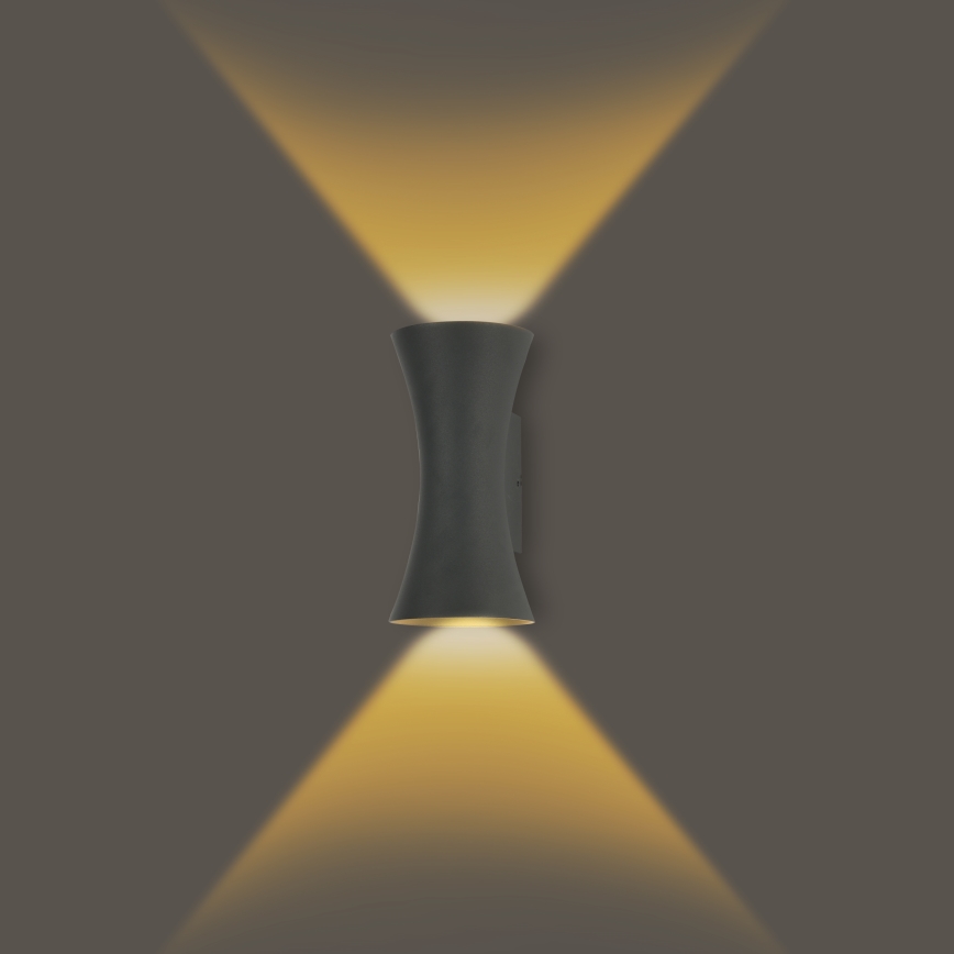 Brilagi - LED Außenwandleuchte BICON LED/10W/230V anthrazit IP44