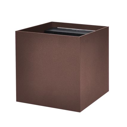 Brilagi - LED Außenwandleuchte CUBE LED/6W/230V braun IP54