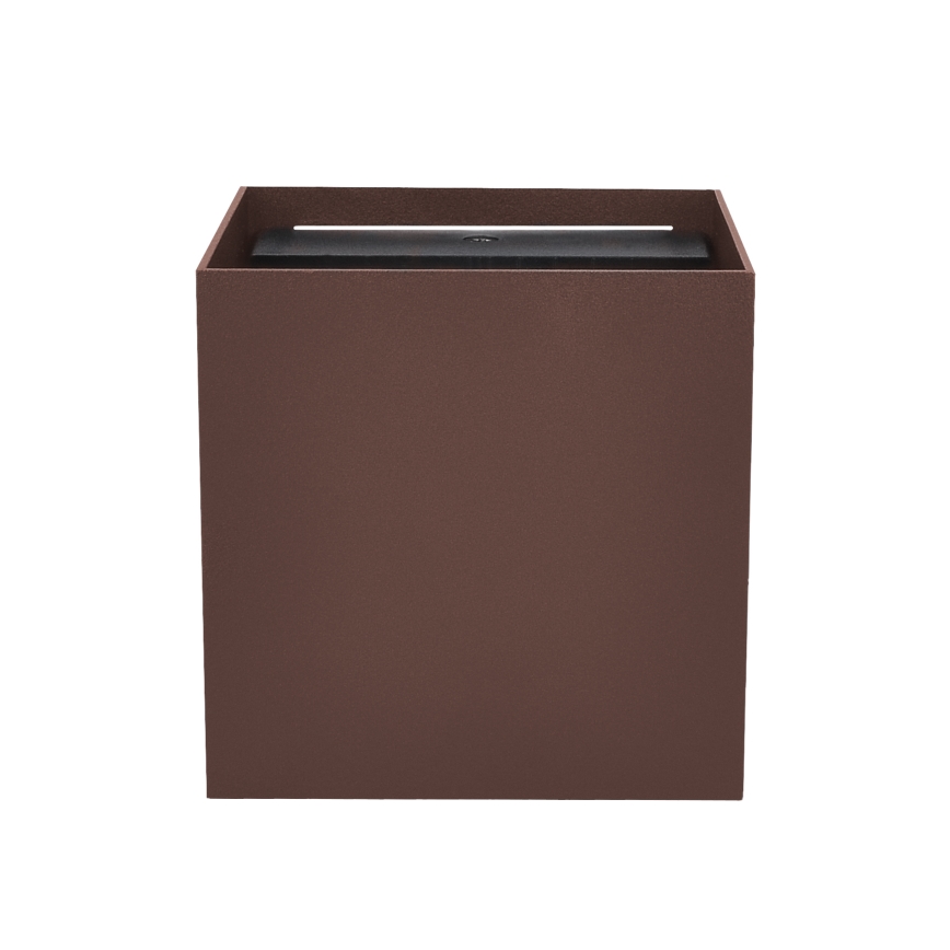 Brilagi - LED Außenwandleuchte CUBE LED/6W/230V braun IP54
