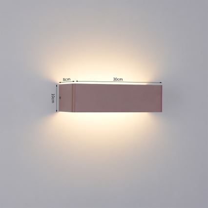 Brilagi - LED Außenwandleuchte DONNANI LED/12W/230V 30 cm braun IP44