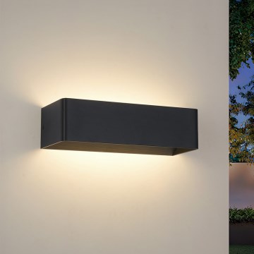 Brilagi - LED-Außenwandleuchte DONNANI LED/12W/230V 30 cm schwarz IP44