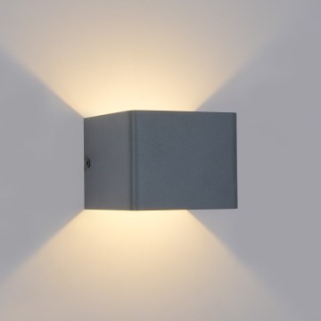 Brilagi - LED-Außenwandleuchte DONNANI LED/5W/230V 10 cm anthrazit IP44