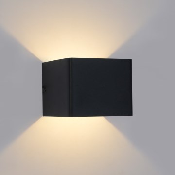 Brilagi - LED-Außenwandleuchte DONNANI LED/5W/230V 10 cm schwarz IP44