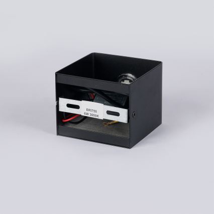 Brilagi - LED-Außenwandleuchte DONNANI LED/5W/230V 10 cm schwarz IP44