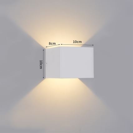 Brilagi - LED-Außenwandleuchte DONNANI LED/5W/230V 10 cm weiß IP44