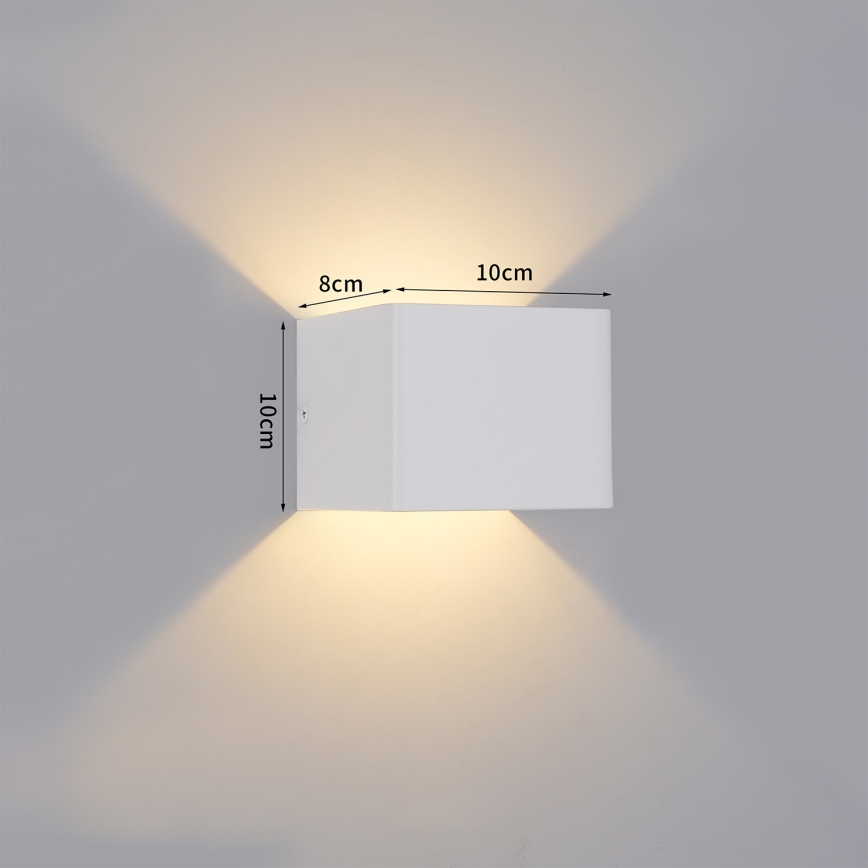 Brilagi - LED-Außenwandleuchte DONNANI LED/5W/230V 10 cm weiß IP44
