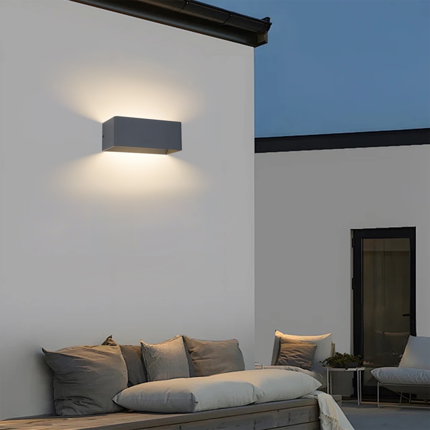Brilagi - LED Außenwandleuchte DONNANI LED/7W/230V 20 cm Anthrazit IP44