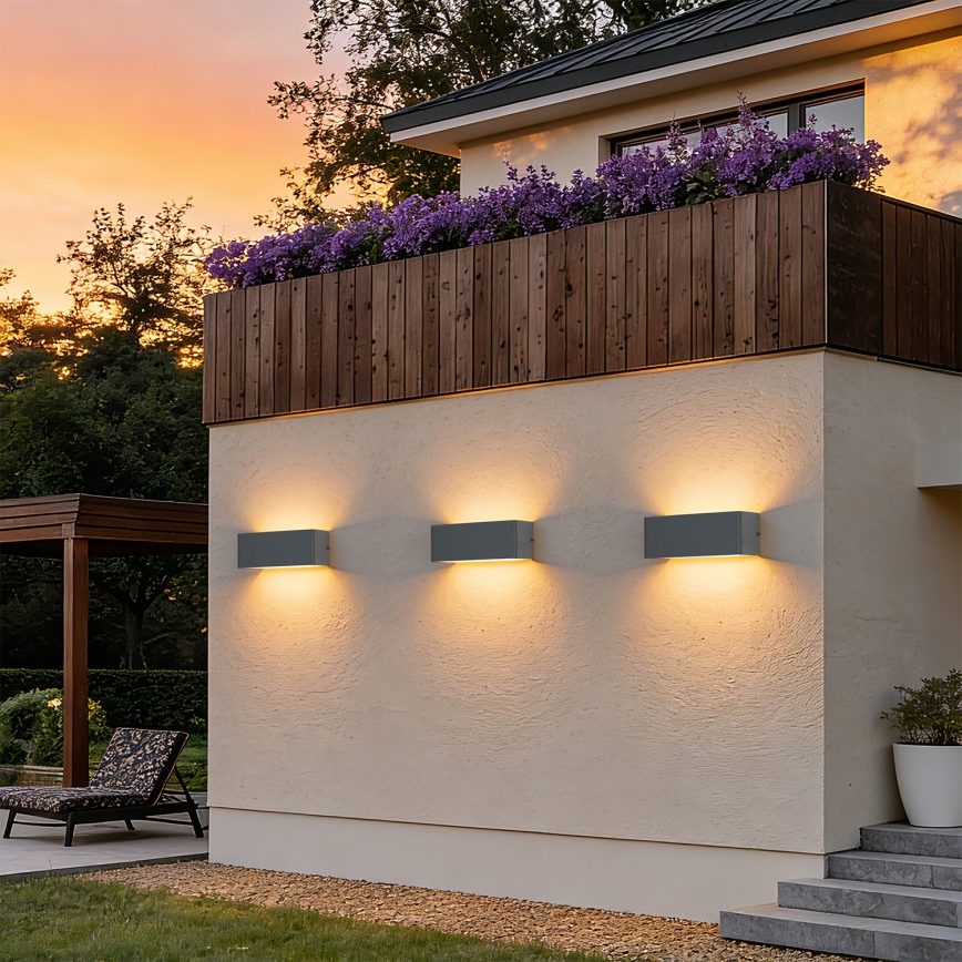 Brilagi - LED Außenwandleuchte DONNANI LED/7W/230V 20 cm Anthrazit IP44
