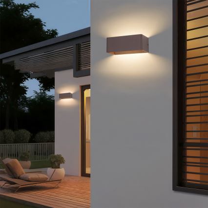 Brilagi - LED-Außenwandleuchte DONNANI LED/7W/230V 20 cm braun IP44