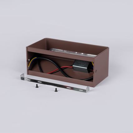 Brilagi - LED-Außenwandleuchte DONNANI LED/7W/230V 20 cm braun IP44