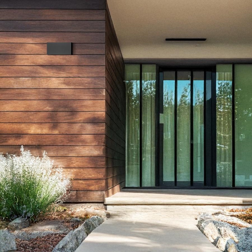 Brilagi - LED-Außenwandleuchte DOUBLE CUBE LED/12W/230V anthrazit IP65