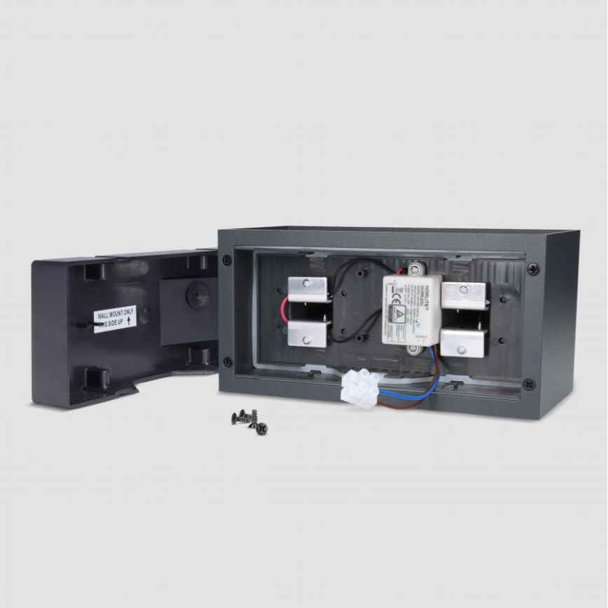 Brilagi - LED-Außenwandleuchte DOUBLE CUBE LED/12W/230V anthrazit IP65