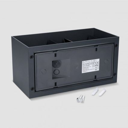 Brilagi - LED-Außenwandleuchte DOUBLE CUBE LED/12W/230V anthrazit IP65