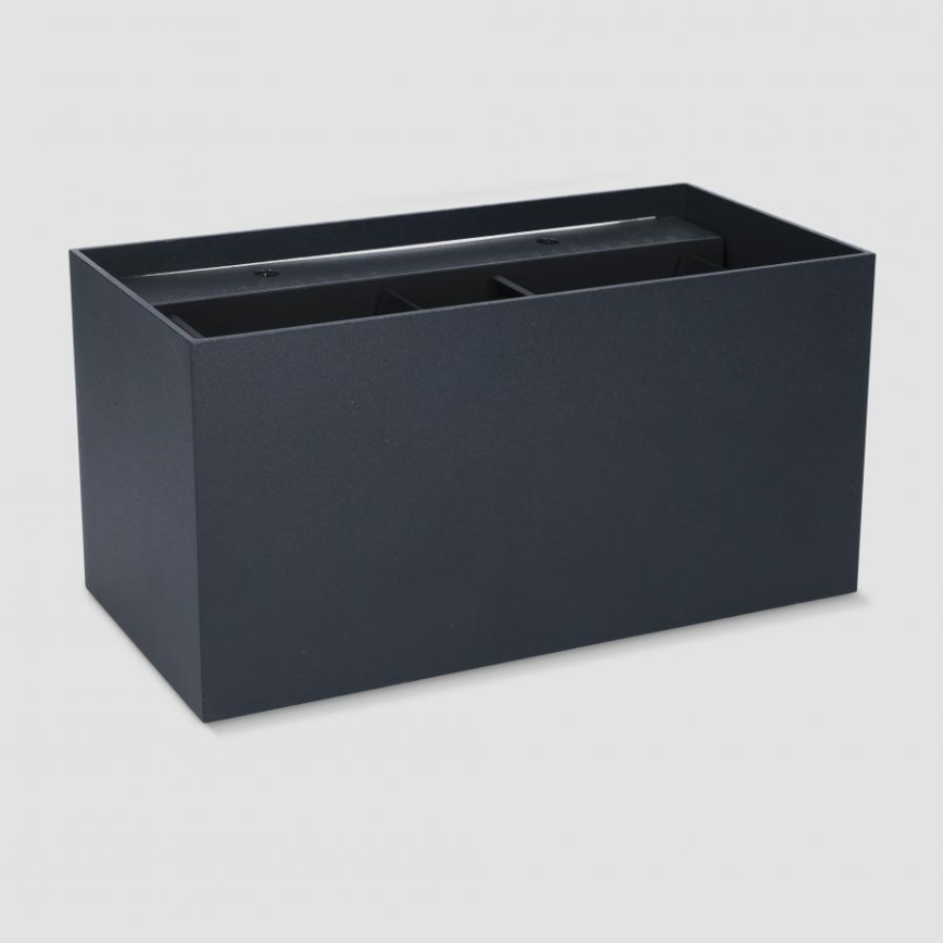 Brilagi - LED-Außenwandleuchte DOUBLE CUBE LED/12W/230V schwarz IP65