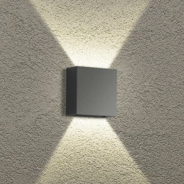 Brilagi - LED-Außenwandleuchte DOUBLERAY LED/4W/230V Anthrazit IP65