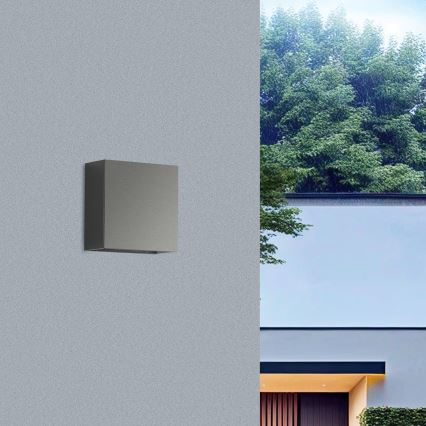 Brilagi - LED-Außenwandleuchte DOUBLERAY LED/4W/230V Anthrazit IP65