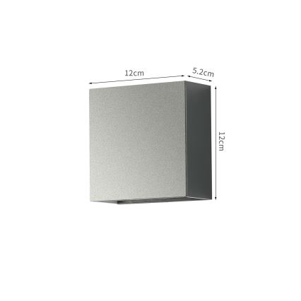 Brilagi - LED-Außenwandleuchte DOUBLERAY LED/4W/230V Anthrazit IP65