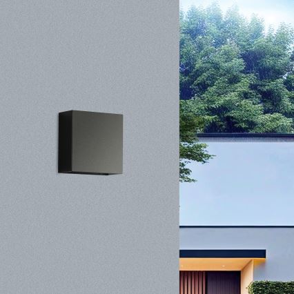 Brilagi - LED-Außenwandleuchte DOUBLERAY LED/4W/230V schwarz IP65