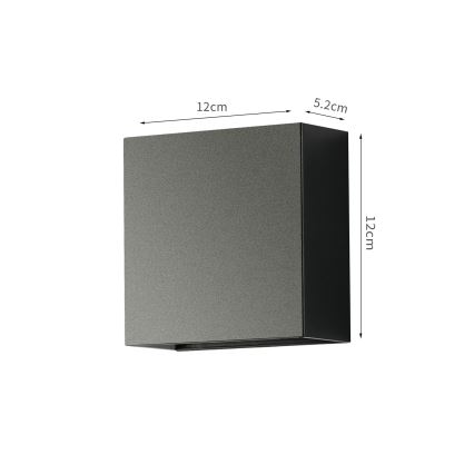 Brilagi - LED-Außenwandleuchte DOUBLERAY LED/4W/230V schwarz IP65