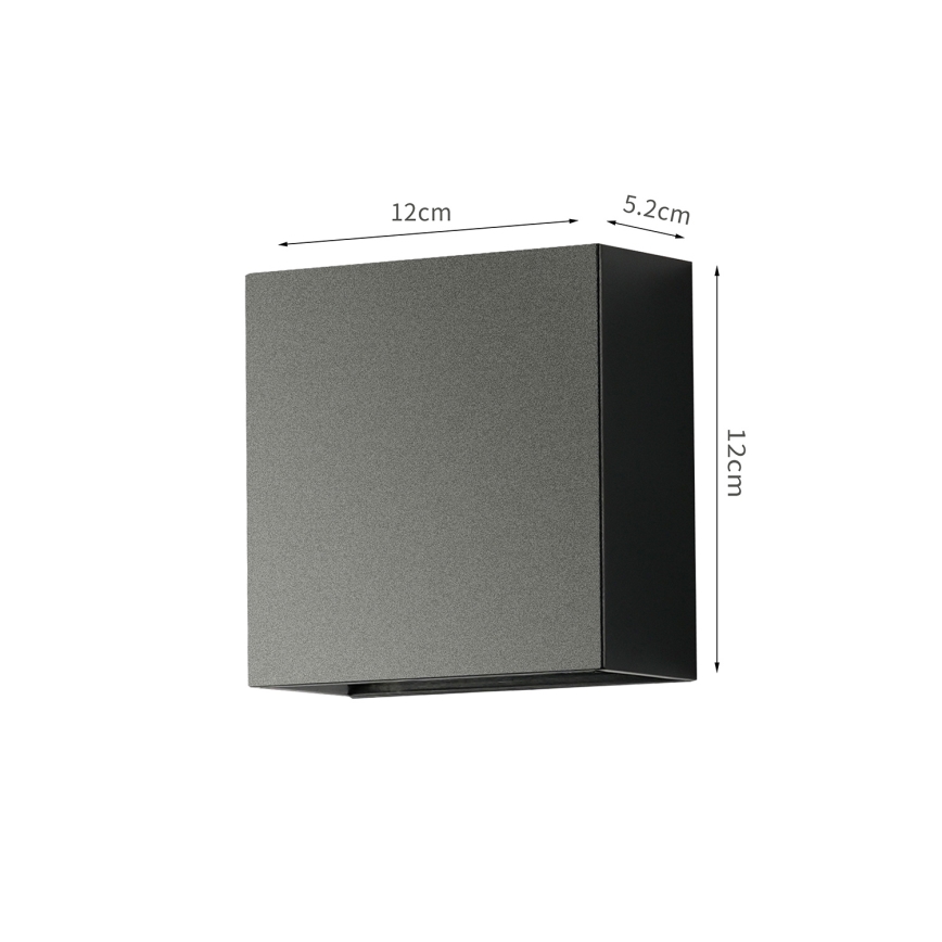 Brilagi - LED-Außenwandleuchte DOUBLERAY LED/4W/230V schwarz IP65