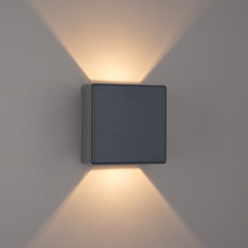 Brilagi - LED-Außenwandleuchte DOUBLERAY LED/6W/230V anthrazit IP54