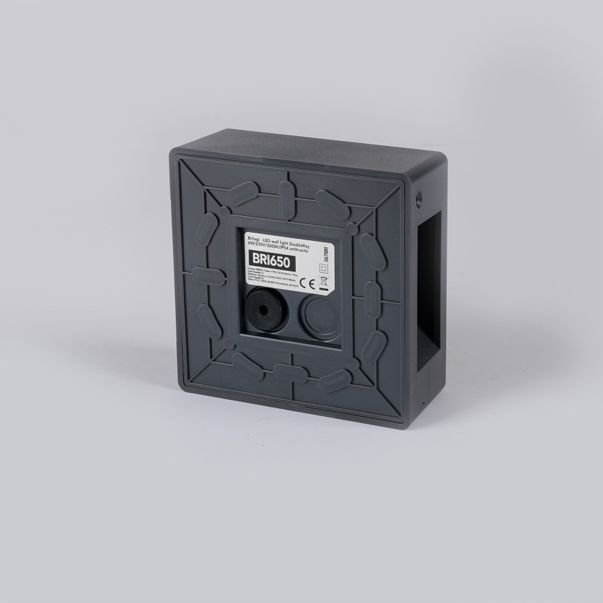 Brilagi - LED-Außenwandleuchte DOUBLERAY LED/6W/230V anthrazit IP54