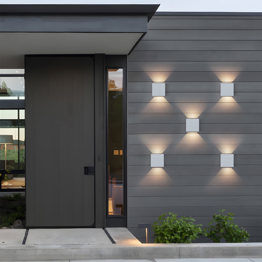 Brilagi - LED-Außenwandleuchte DOUBLERAY LED/6W/230V weiß IP54