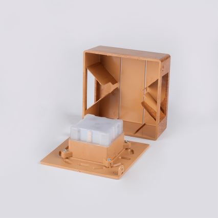 Brilagi -LED Außenwandleuchte DOUBLERAY LINE LED/6W/230V in Holzoptik IP54