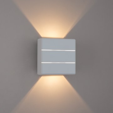 Brilagi - LED-Außenwandleuchte DOUBLERAY LINE LED/6W/230V weiß IP54