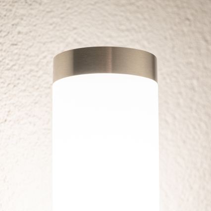 BRILAGI - LED-Außen-Wandleuchte ELIA 1xE27/7W/230V 4000K IP44 mattchrom