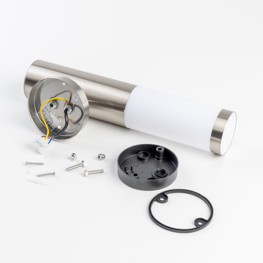 BRILAGI - LED-Außen-Wandleuchte ELIA 1xE27/7W/230V 4000K IP44 mattchrom