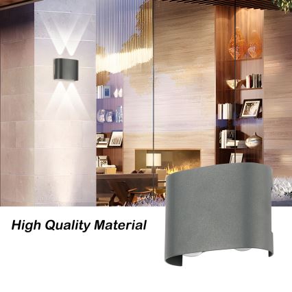 Brilagi - LED-Außenwandleuchte FLAREBOX LED/4W/230V anthrazit IP65