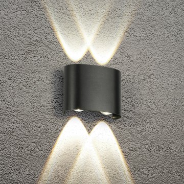 Brilagi - LED-Außenwandleuchte FLAREBOX LED/4W/230V schwarz IP65