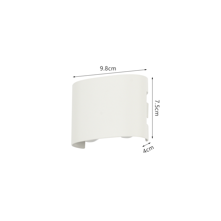 Brilagi - LED Außenwandleuchte FLAREBOX LED/4W/230V weiß IP65