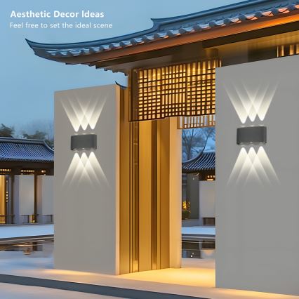 Brilagi - LED-Außenwandleuchte FLAREBOX LED/6W/230V anthrazit IP65