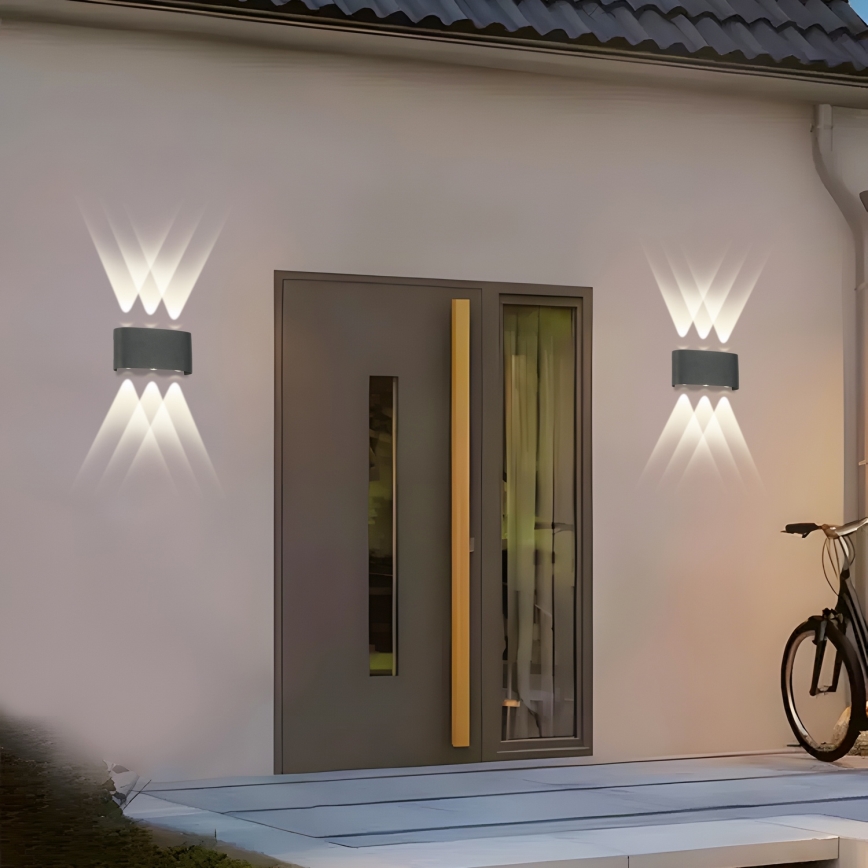 Brilagi - LED-Außenwandleuchte FLAREBOX LED/6W/230V anthrazit IP65