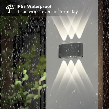 Brilagi - LED-Außenwandleuchte FLAREBOX LED/6W/230V anthrazit IP65